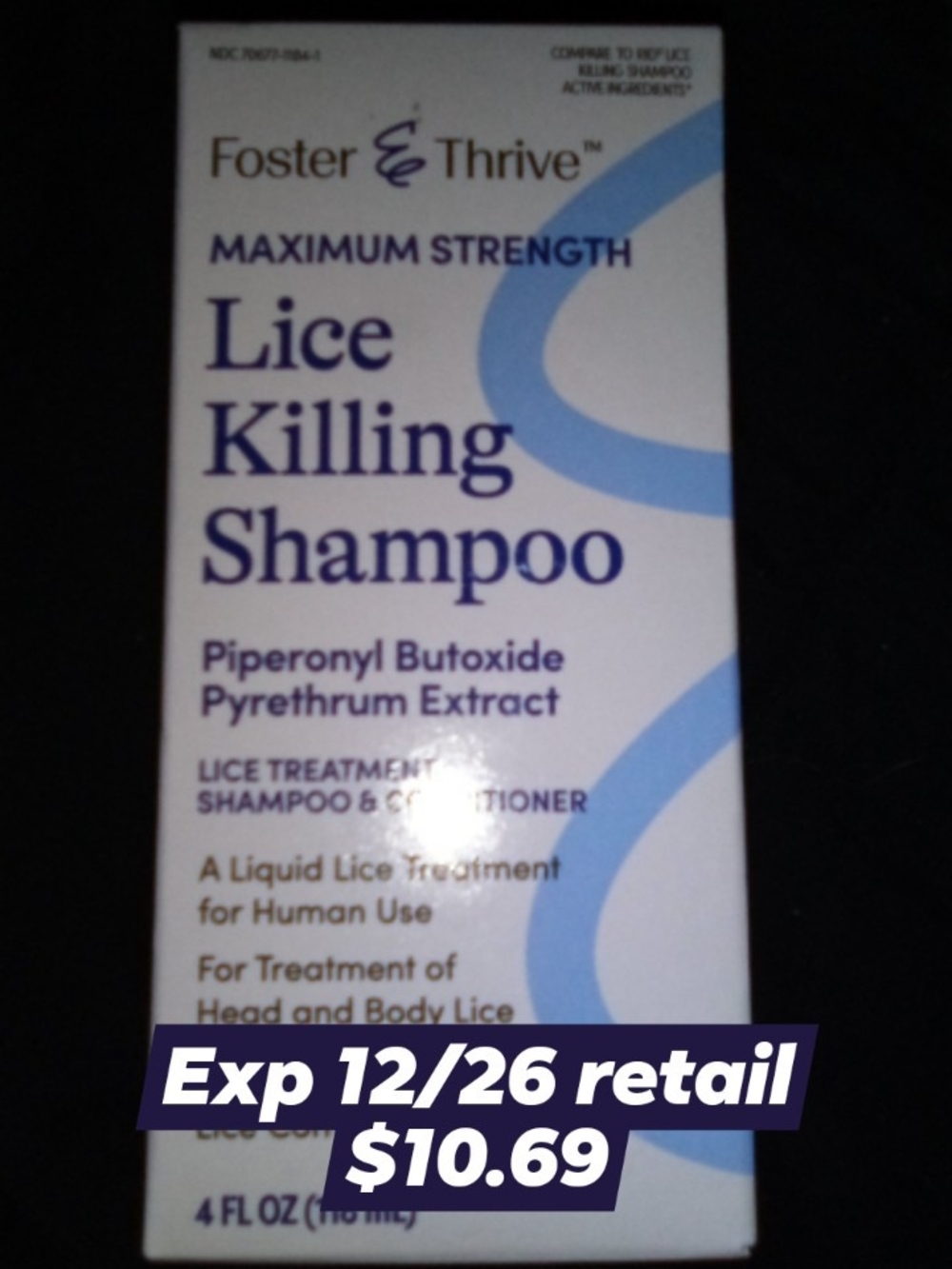 Maximum Strength Lice Killing Shampoo - White/Blue